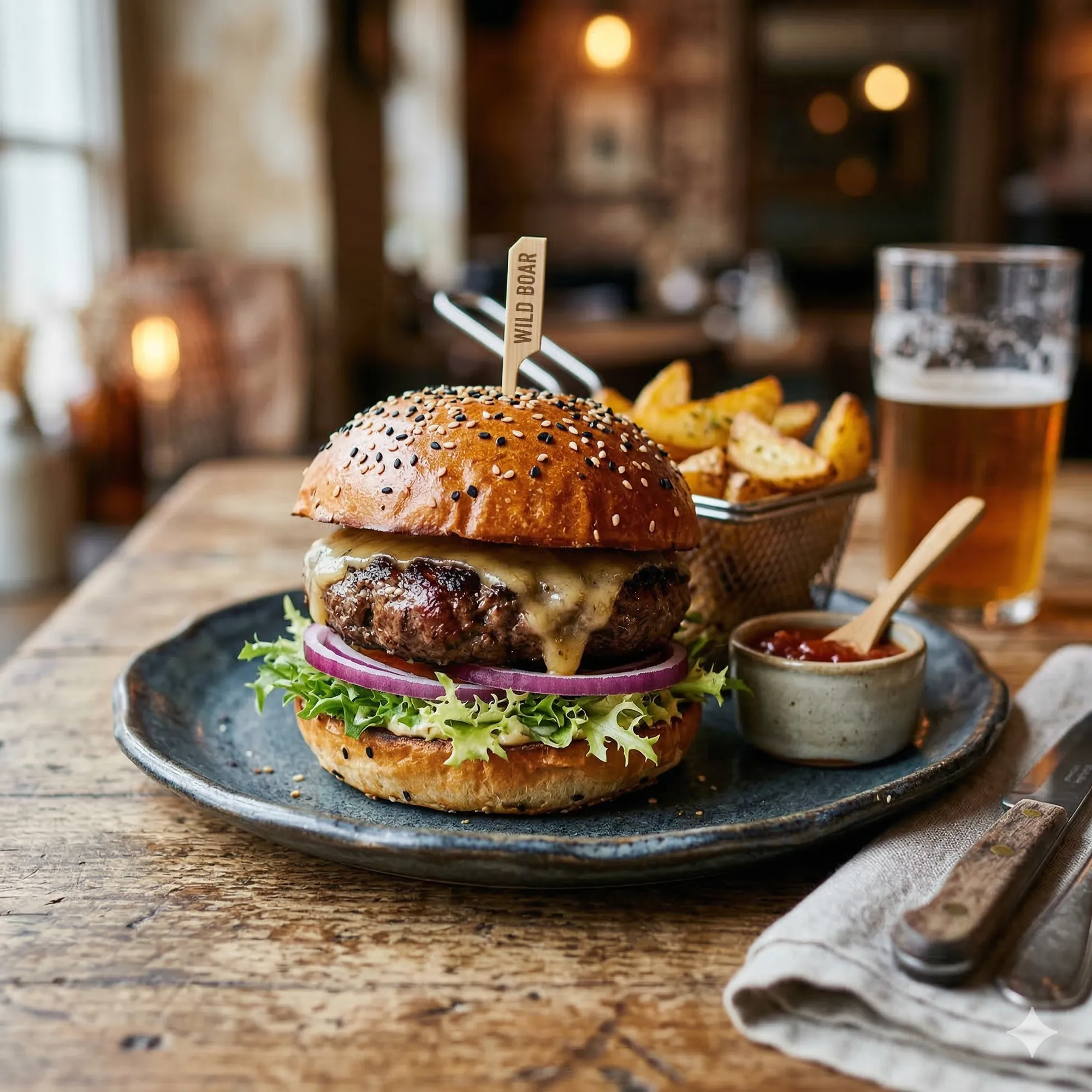 猪ワイルドバーガー